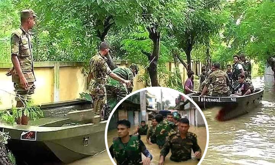 সিলেট ও সুনামগঞ্জে উদ্ধার কাজে নেমেছে সেনাবাহিনীর ৯টি ইউনিট