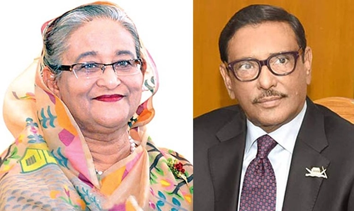 ফের আওয়ামী লীগের সভাপতি শেখ হাসিনা , সম্পাদক ওবায়দুল কাদের