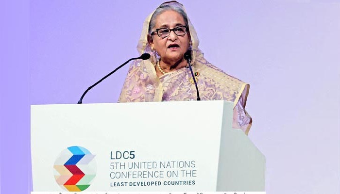 দান নয়, স্বল্পোন্নত দেশগুলো প্রতিশ্রুত পাওনা চায়: প্রধানমন্ত্রী