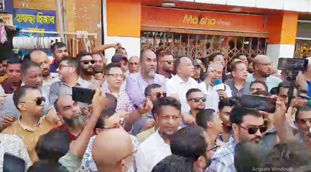 শেখ হাসিনার বিচারের দাবিতে সিলেট বিএনপির অবস্থান কর্মসূচি